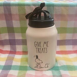 Rae Dunn / Peanuts GIVE ME TREATS canister